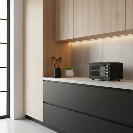 Davoline URBAN CHEF 3702 BL Μαύρο Φουρνάκι